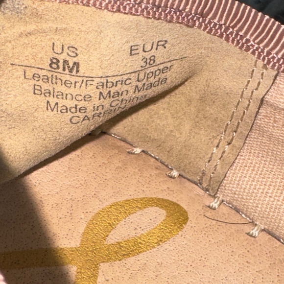 EUC Sam Edelman Carrin Suede Platform Espadrille Flats Dusty Rose Size 8 - Picture 9 of 10